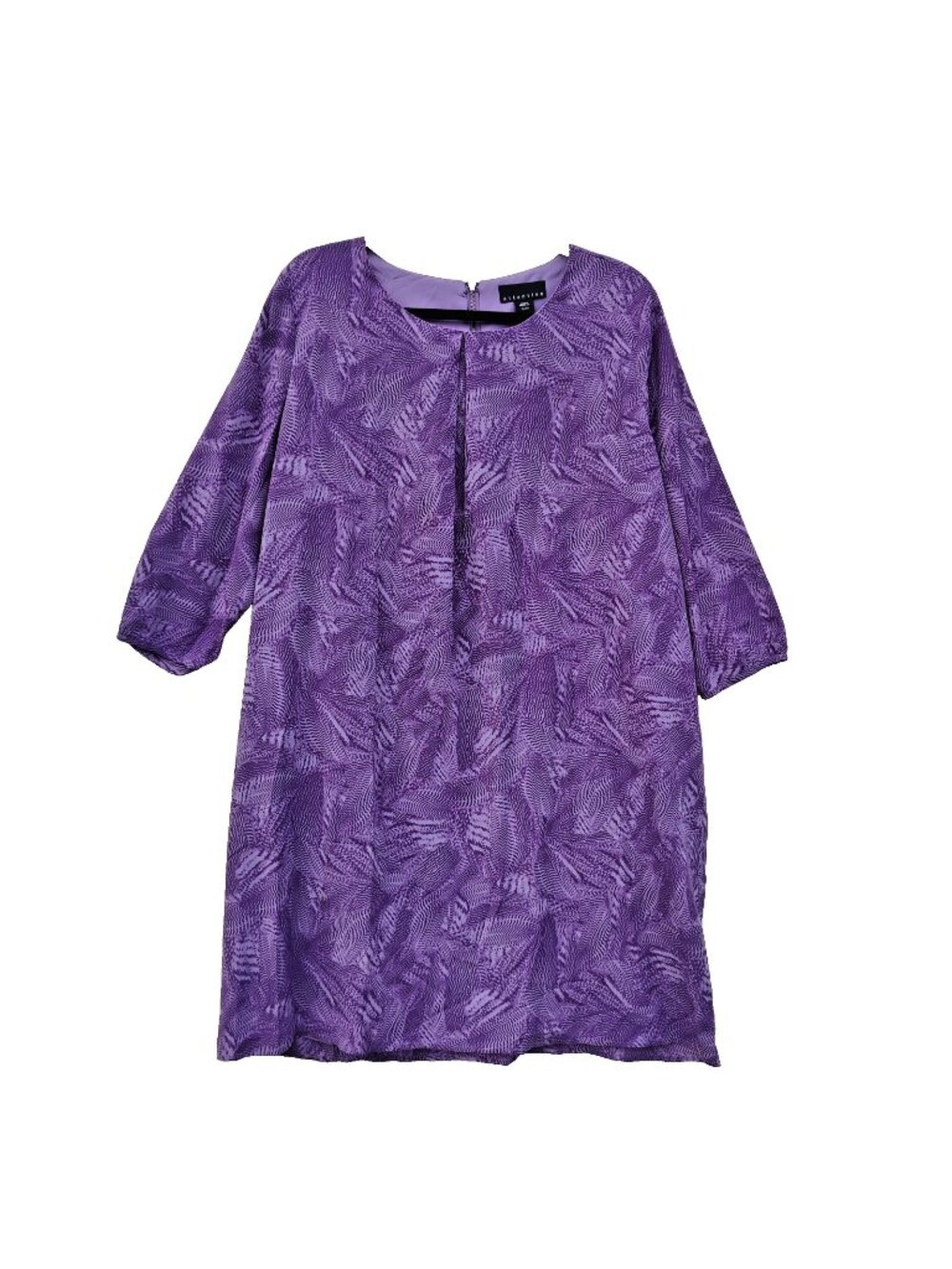 Women’s Purple Loose Baggy Knee Length Fully Lined Dress Sz XL